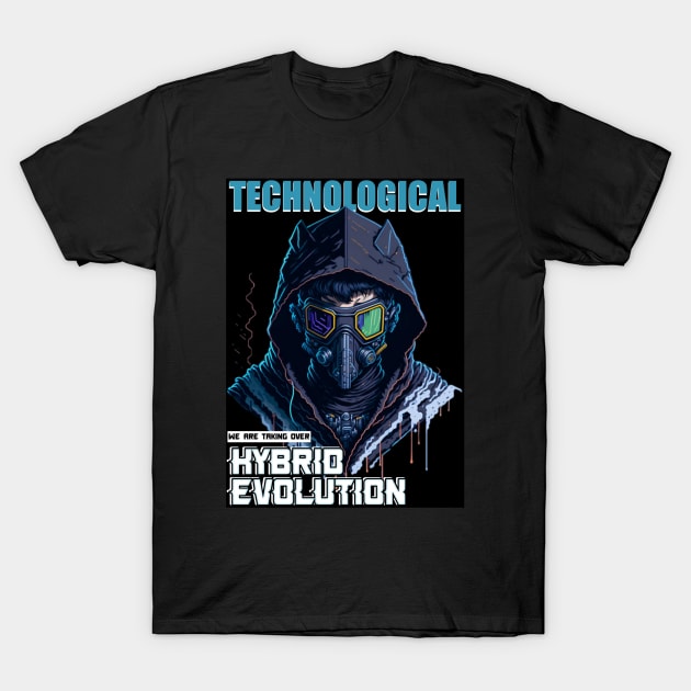 Technological Hybrid Evolution T-Shirt by QuirkyPrintShop